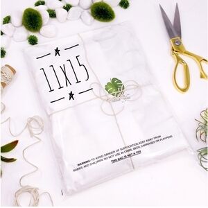 25 11x15 CLEAR STRETCHY SUFFICATION WARNING CLEAR POLYMAILER BAGS